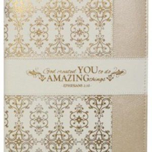 Created to Do Amazing Things, Zipper Journal - BAND NEW